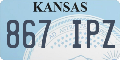 KS license plate 867IPZ