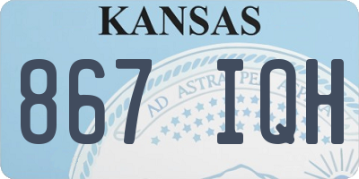 KS license plate 867IQH