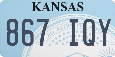 KS license plate 867IQY