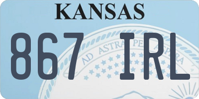 KS license plate 867IRL
