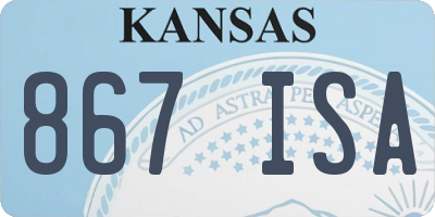 KS license plate 867ISA