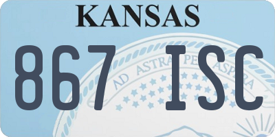 KS license plate 867ISC