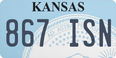 KS license plate 867ISN