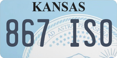 KS license plate 867ISO