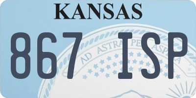 KS license plate 867ISP