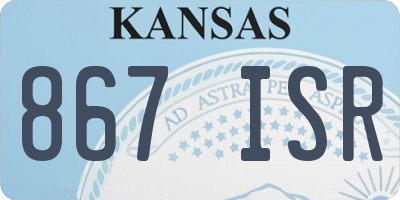 KS license plate 867ISR