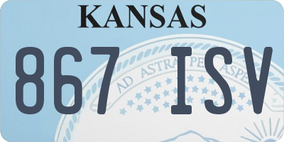 KS license plate 867ISV
