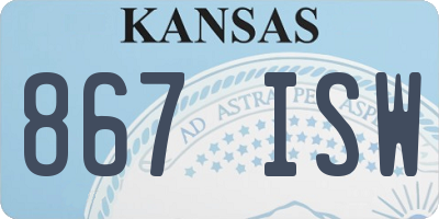KS license plate 867ISW