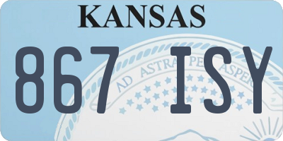 KS license plate 867ISY