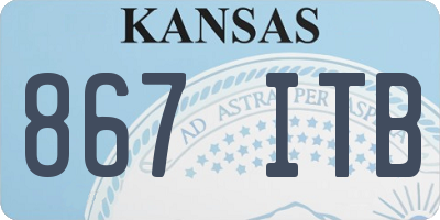 KS license plate 867ITB