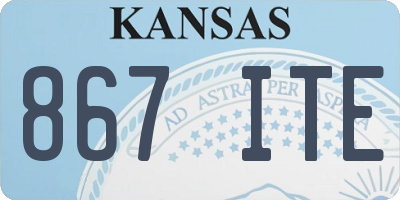 KS license plate 867ITE