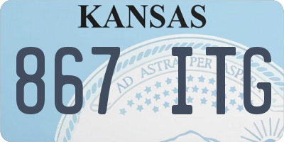 KS license plate 867ITG