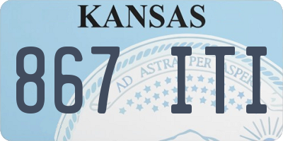 KS license plate 867ITI