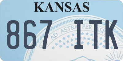 KS license plate 867ITK