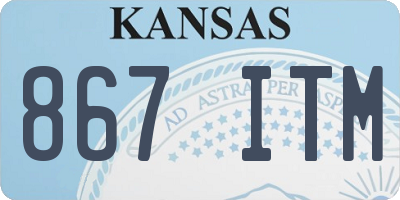 KS license plate 867ITM