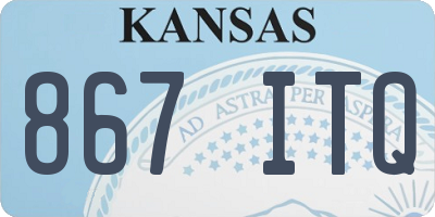 KS license plate 867ITQ