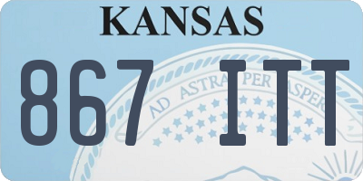 KS license plate 867ITT