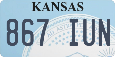 KS license plate 867IUN