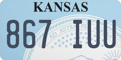 KS license plate 867IUU