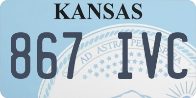 KS license plate 867IVC