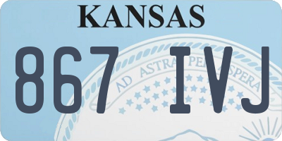 KS license plate 867IVJ
