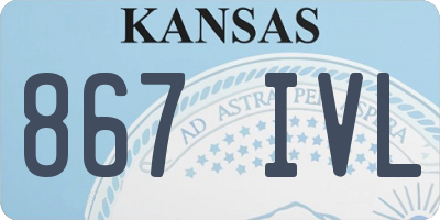 KS license plate 867IVL