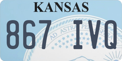 KS license plate 867IVQ