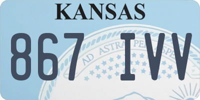 KS license plate 867IVV