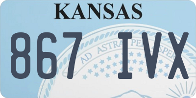 KS license plate 867IVX