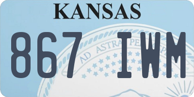 KS license plate 867IWM