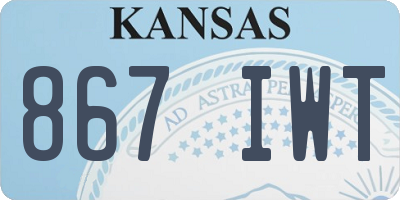 KS license plate 867IWT