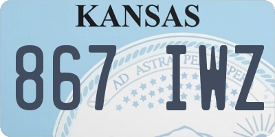 KS license plate 867IWZ