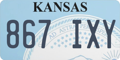 KS license plate 867IXY