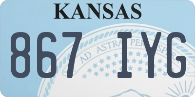 KS license plate 867IYG