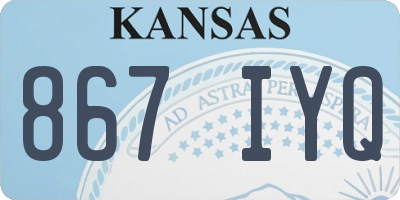 KS license plate 867IYQ