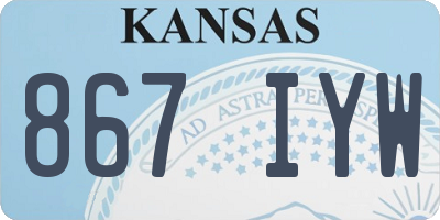 KS license plate 867IYW