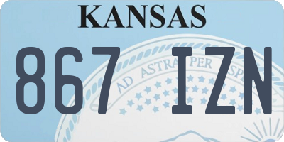 KS license plate 867IZN