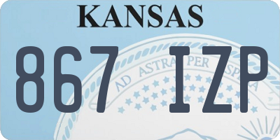 KS license plate 867IZP