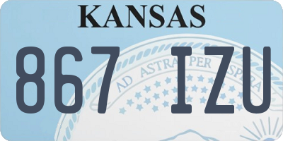 KS license plate 867IZU