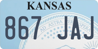 KS license plate 867JAJ