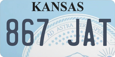 KS license plate 867JAT