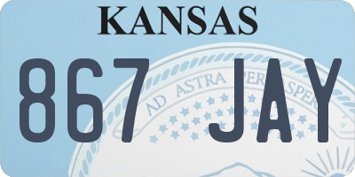 KS license plate 867JAY