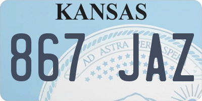 KS license plate 867JAZ