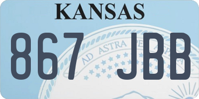 KS license plate 867JBB