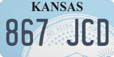 KS license plate 867JCD