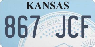 KS license plate 867JCF