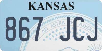 KS license plate 867JCJ