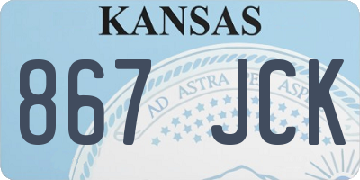 KS license plate 867JCK