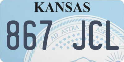 KS license plate 867JCL