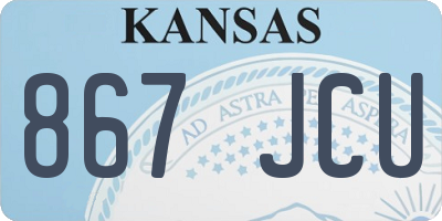 KS license plate 867JCU